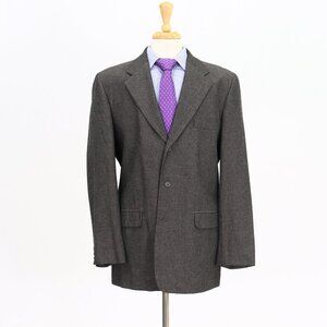 Perry Ellis 42L Beige HB 3-Button Sport Coat Blazer Jacket B896